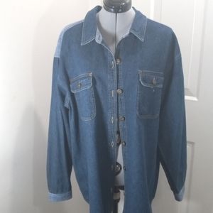 Carol Little Women's Jean Shaket Sz 6 100% Cotton